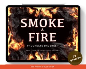 Smoke and Fire Procreate Brushes