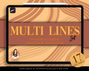 Multi Lines Procreate Brush Set
