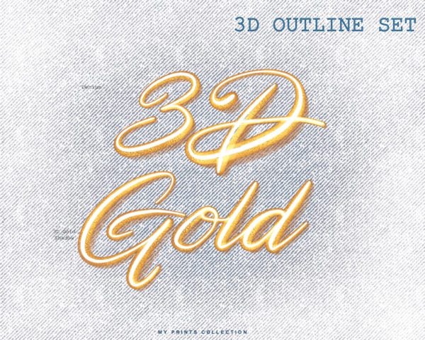 3D Outline Procreate Brushes - Image 6