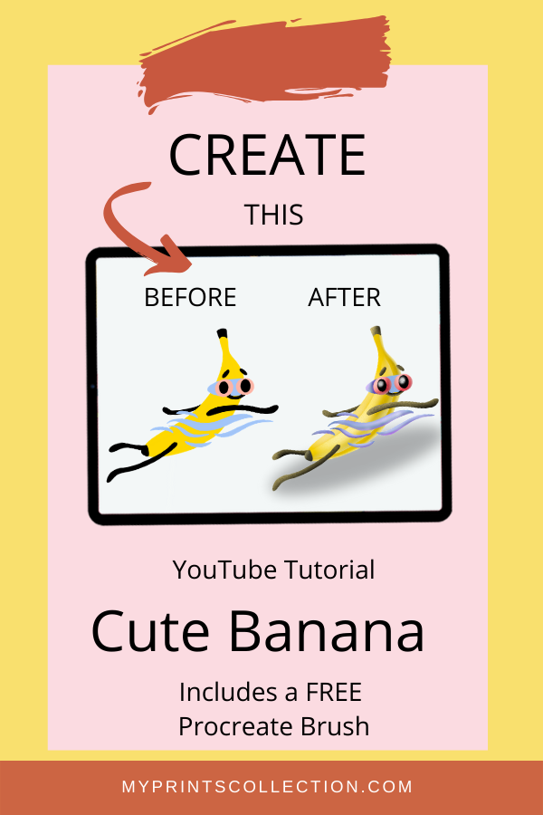 HOW TO DRAW A CUTE BANANA 