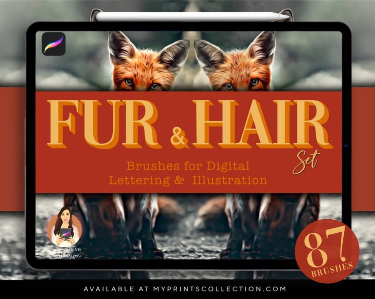 Fur & Hair Procreate Brushes